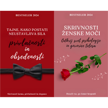🔴 Femme Fatale e-PREMIUM paket: Skrivnosti ženske moči + Kako postati neustavljiva sila (PDF)