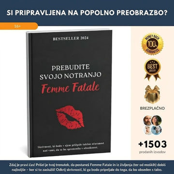 Revolucionarna knjiga – Prebudi svojo notranjo Femme Fatale 2.0 + 2x BONUS