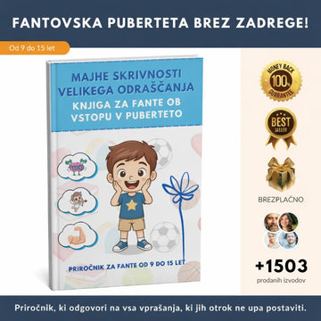 Fantovska PUBERTETA brez zadrege! Priročnik, ki odgovori na vsa vprašanja, ki jih otrok ne upa postaviti + 4x BONUS